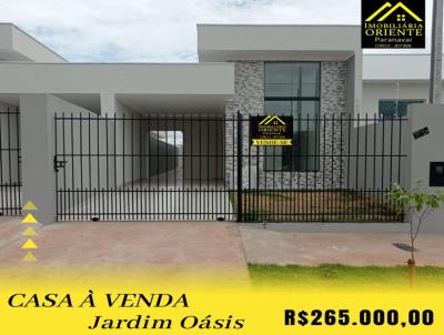Casa para Venda, em Paranavaí, bairro Oasis, 3 dormitórios, 2 banheiros, 1 suíte, 1 vaga